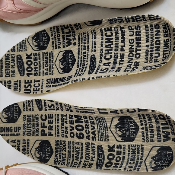 Keen Pink and White Suede Sneakers (W Size 9) - Picture 13 of 16